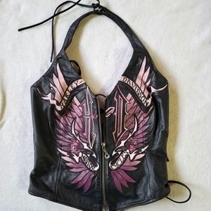 Harley Davidson leather halter
